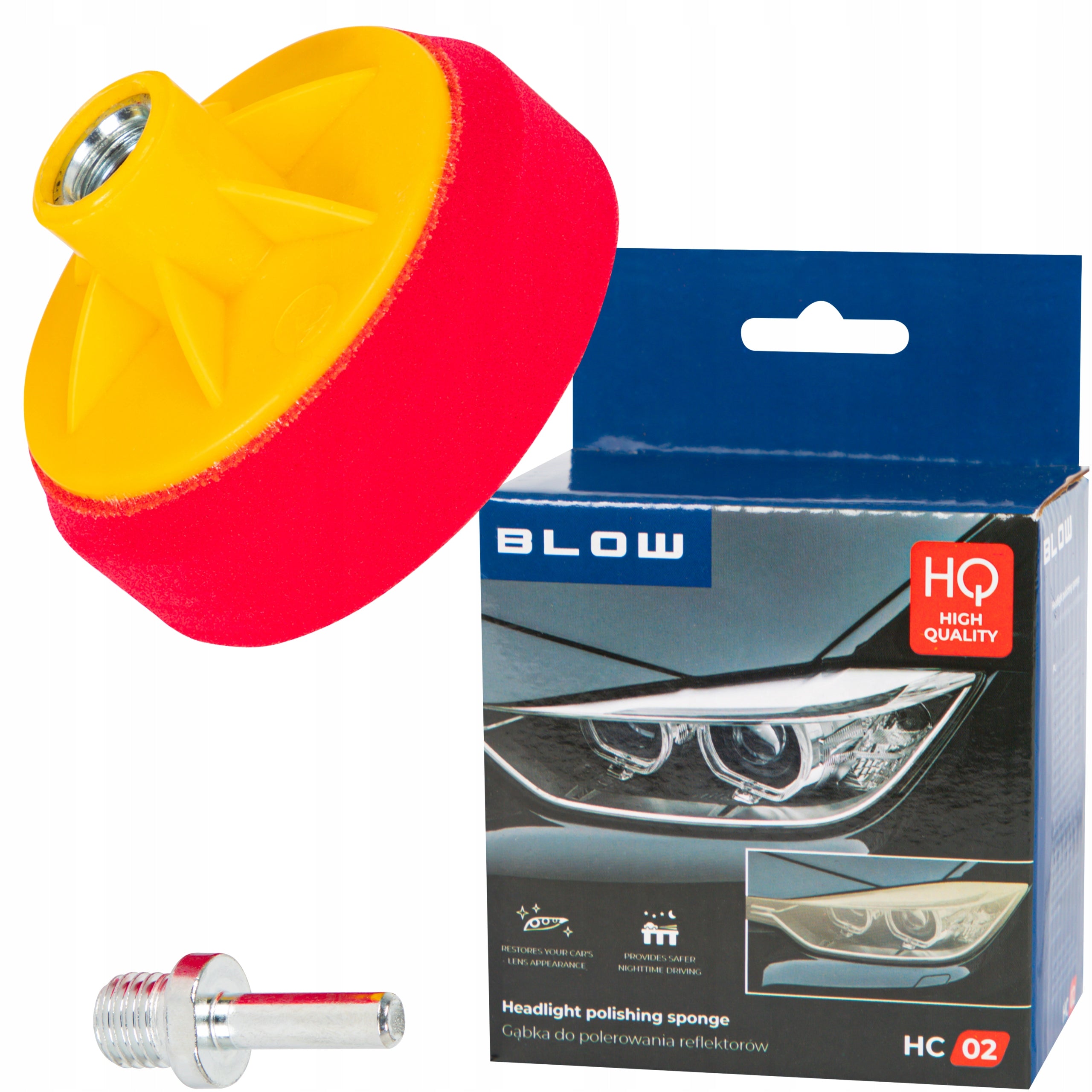POLISHING SPONGE PAD FOR POLISHING CAR HEADLIGHT LAMPS M14 Packaging status original