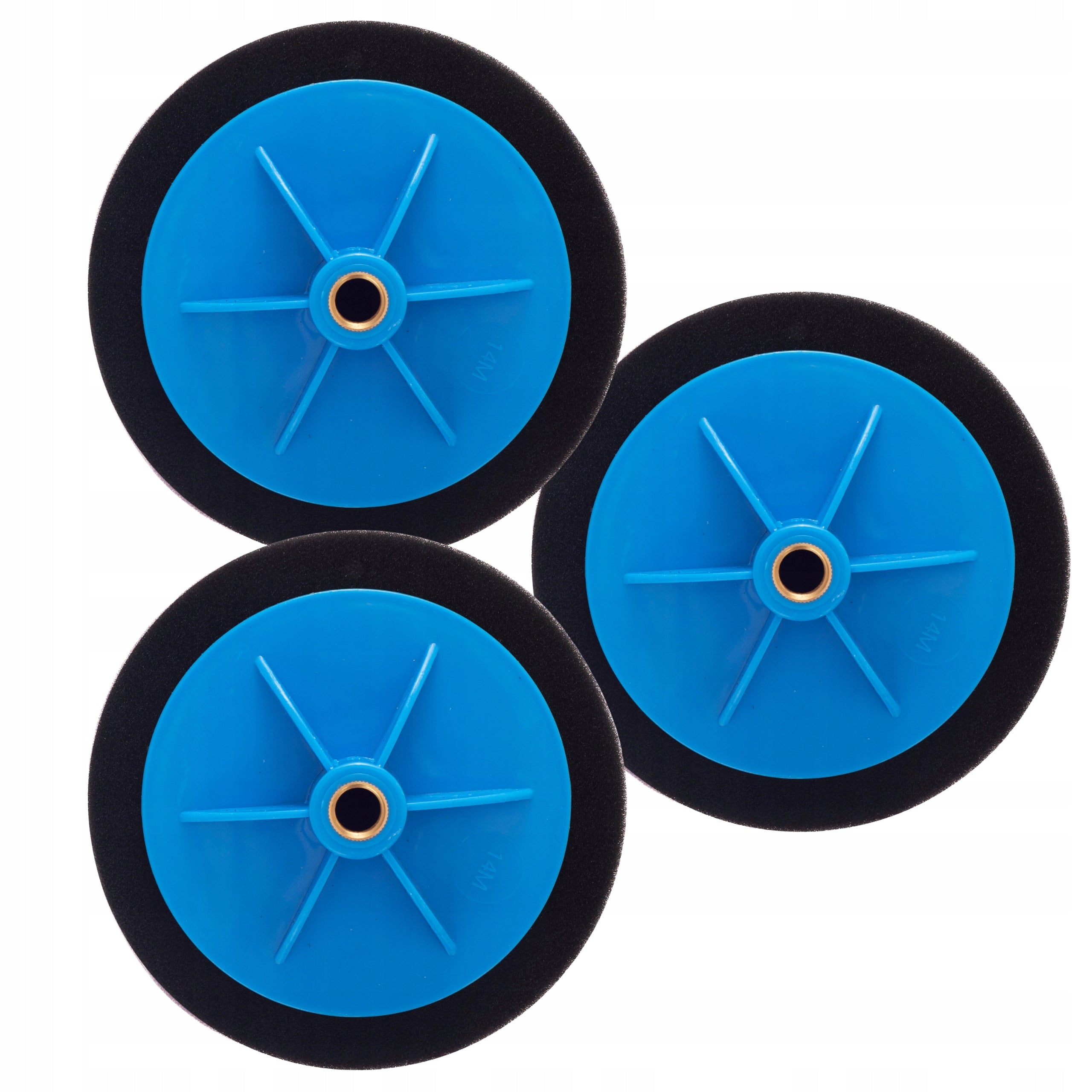 POLISHING SPONGE POLISHER 150 MM M14 BLACK SOFT SET x 3pcs