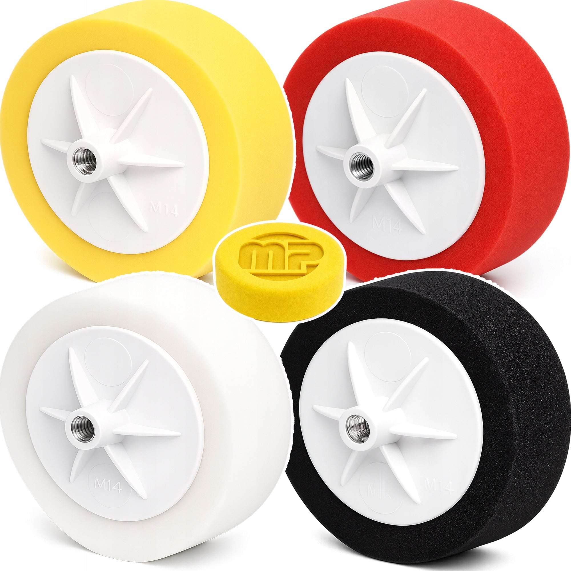 POLISHING SPONGE SET FOR POLISHER 4 pcs M14 150mm