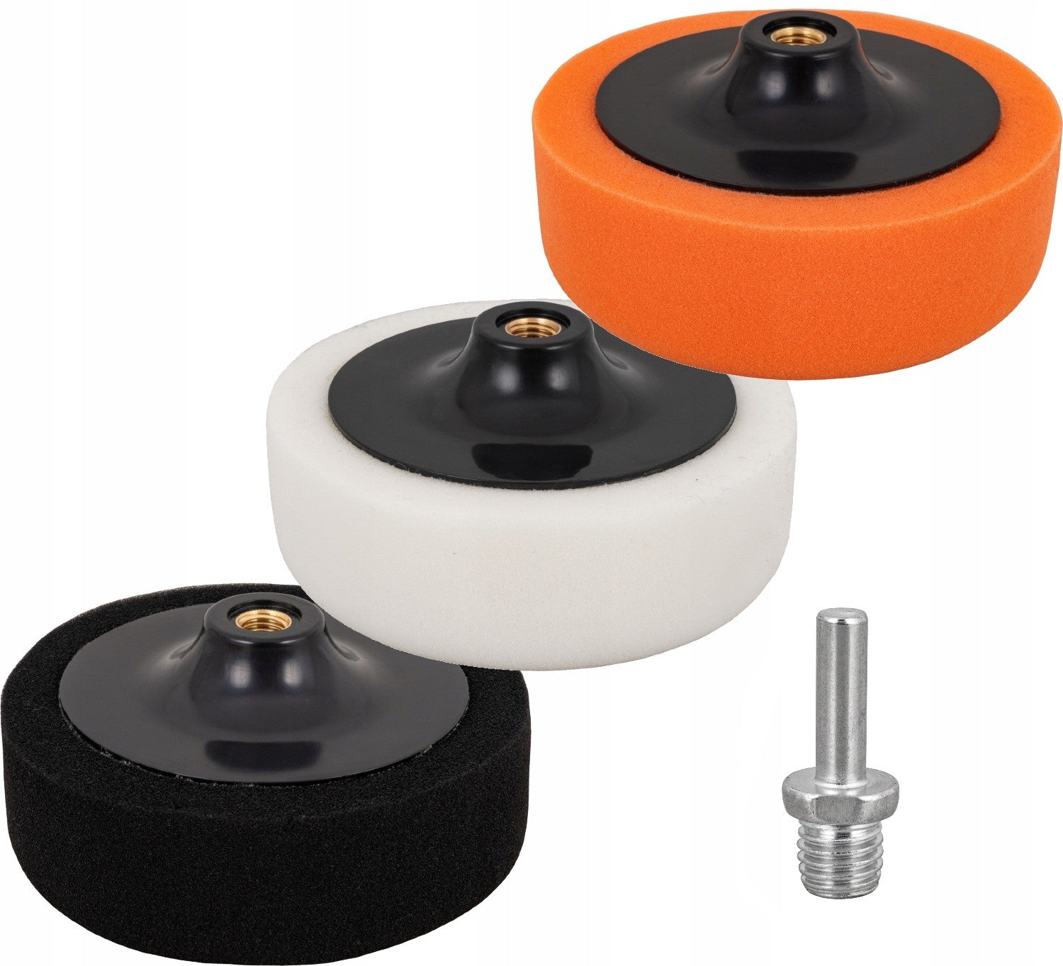 POLISHING SPONGES 125mm POLISHER PADS DRILL POLISHER SET OF 3