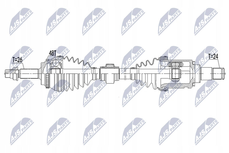 Antriebswelle NTY 43420-06A00, 1 St. 