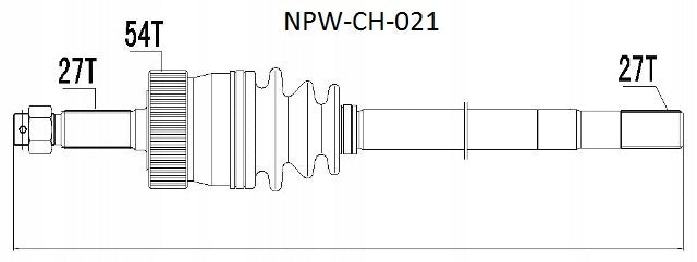 Antriebswelle NTY 8E0407271AA, 1 St. 