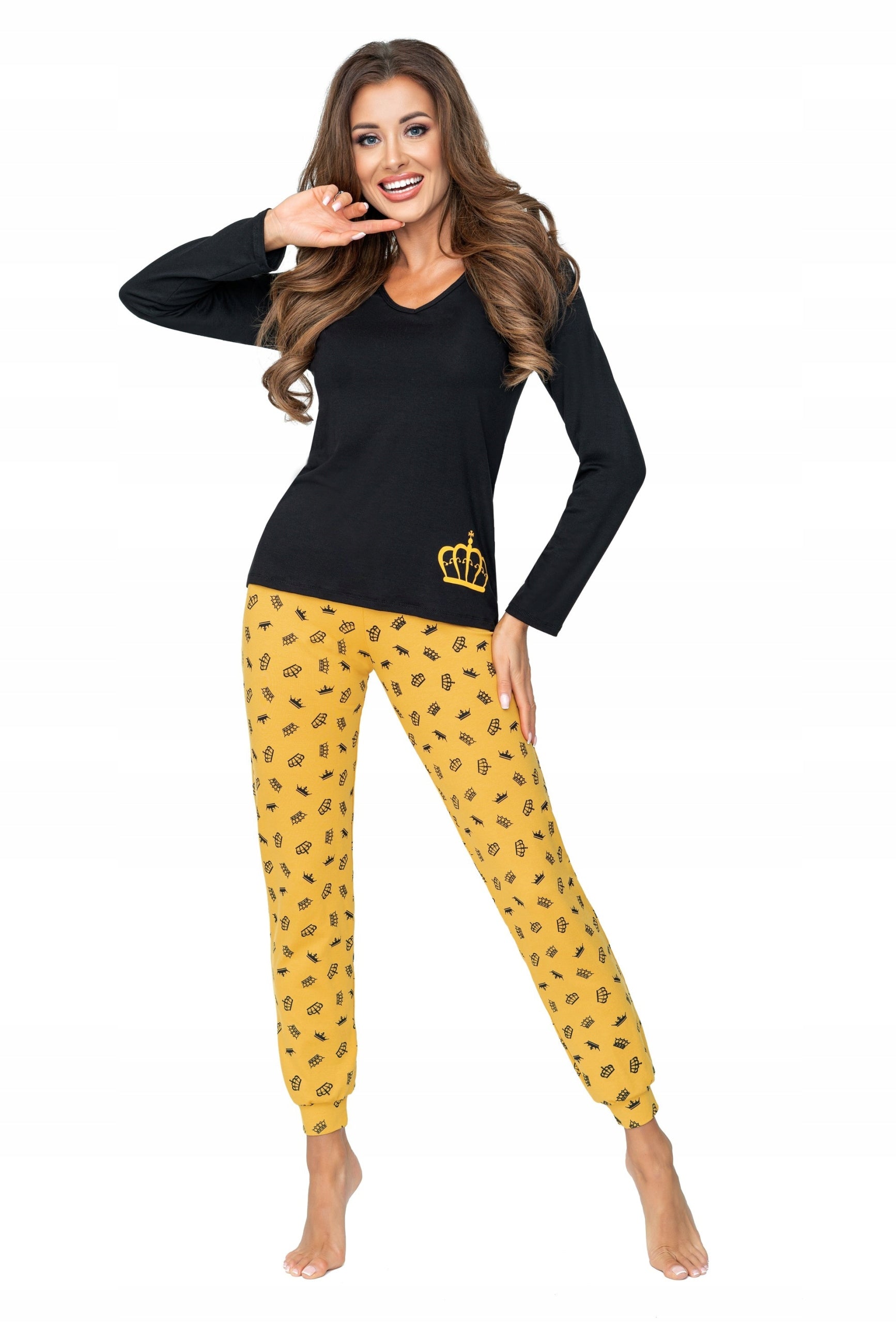 Zweiteiliger Pyjama für Damen Donna Princessa 