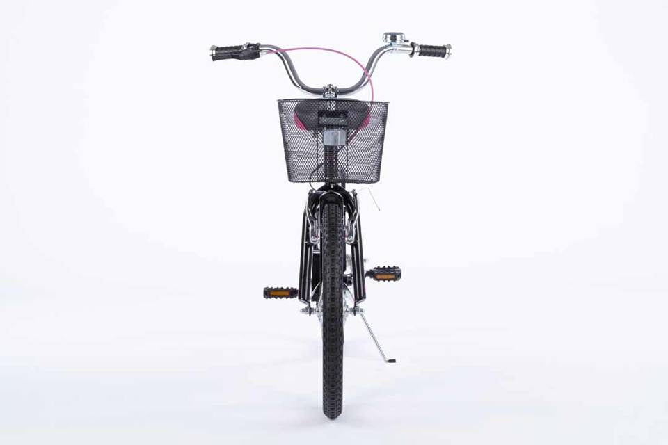 Dviratis TOMABIKE 18" juodas su rožine