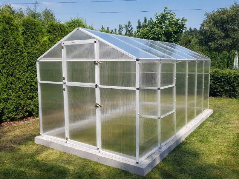 POLYCARBONATE GARDEN GREENHOUSE 5,6M2 POLYCARBONATE TUNNEL 210X270 PTF LARGE Product weight with unit packaging 56.99 kg