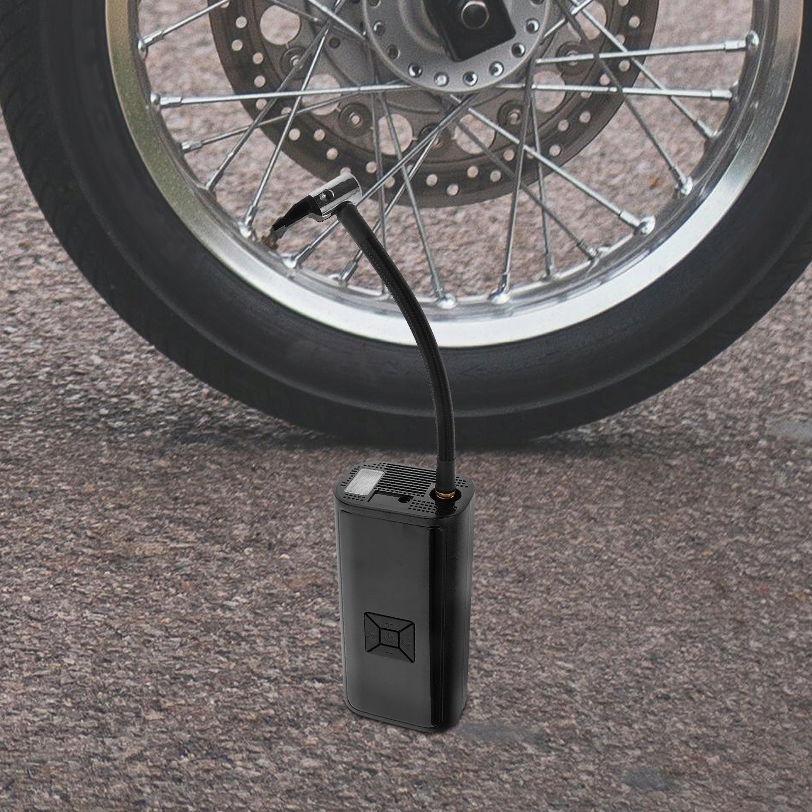 POMPKA PRZENOŚNA ELEKTRYCZNA ROWEROWA KOMPRESOR SAMOCHODOWY DO ROWERU Model Bicycle Pump