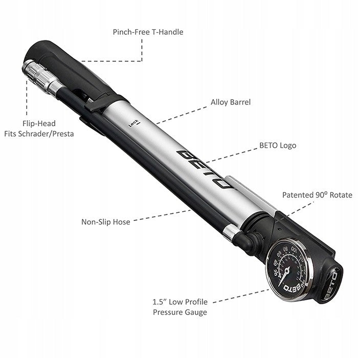 Fahrradpumpe Beto Combo CCO-017AGLN 