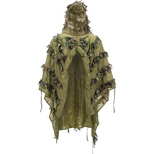 PONCHO GHILLIE LEAF US WOODLAND CAMOUFLAGE FOR SURVIVALL FOR MAN Manufacturer code SWC5908151581834