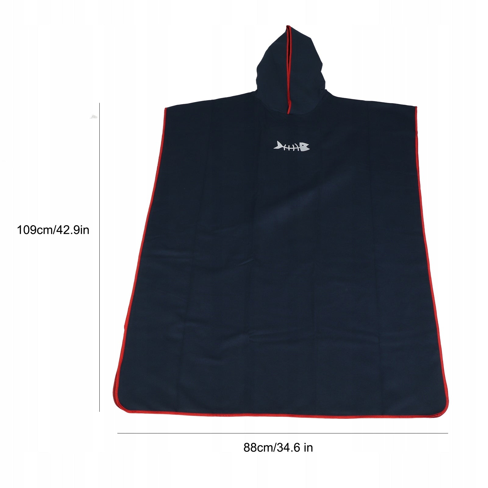 PONCZO DO MORSOWANIA RĘCZNIK DO ZMIANY PONCHO SURFINGOWEGO Z KAPTUREM Brand no brand