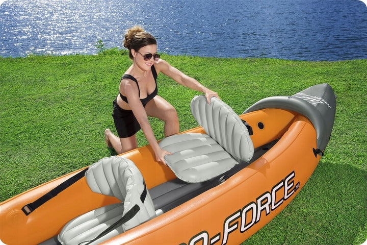 PONTOO KAYAK AIR MATTRESS INFLATED TWO-PERSON BESTWAY OAR PUMP Number of seats 2