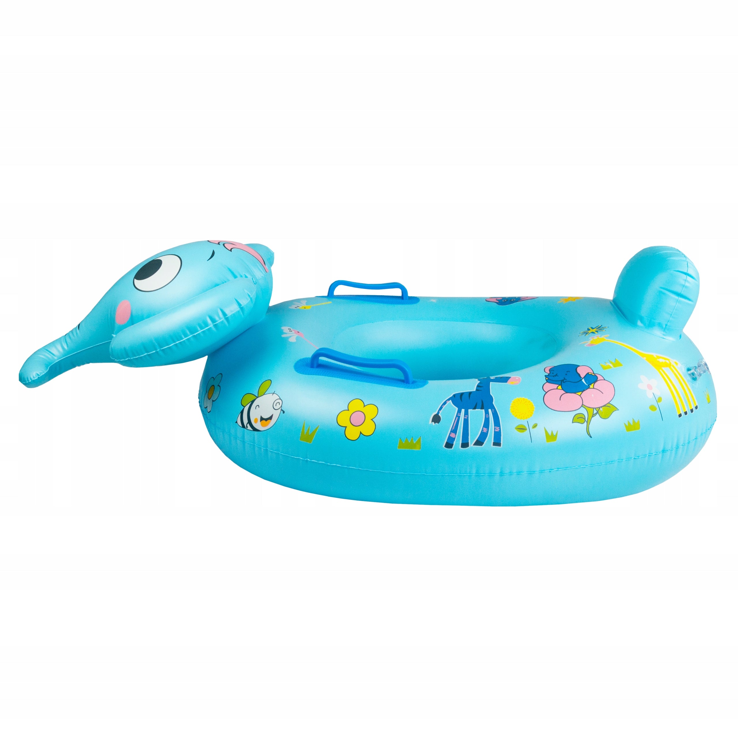 PONTOON ELEPHANT swimming learning wheel FOR CHILDREN 80 cm seat handles Length 72 cm