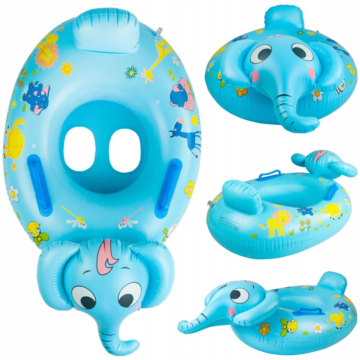 PONTOON ELEPHANT swimming learning wheel FOR CHILDREN 80 cm seat handles