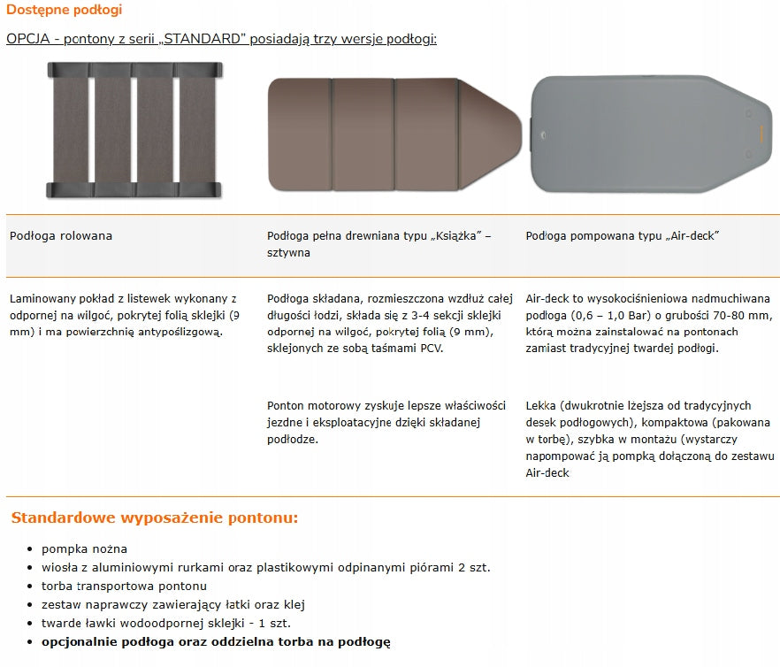 PONTOON KOLIBRI KM-280AD DARK GREY WITH AIR-DECK PUMPED FLOOR Manufacturer code KM-280AD C.szary