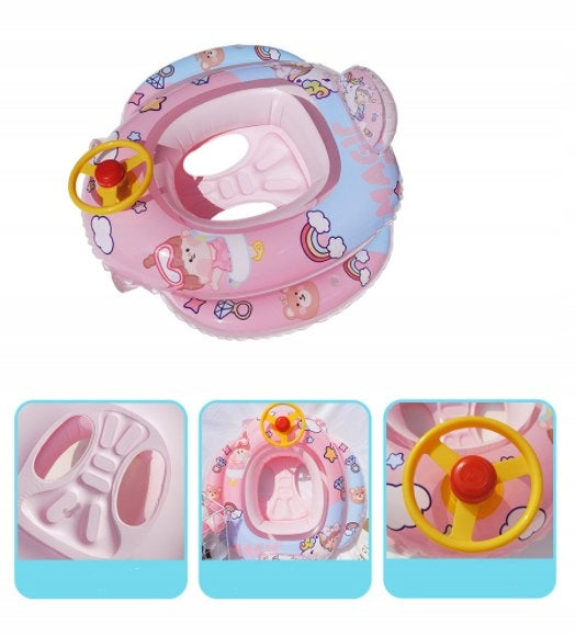 PONTOON MATTRESS FOR BABY INFLATABLE PINK CAR FOR POOL BY THE WATER Product weight with unit packaging 0.33 kg