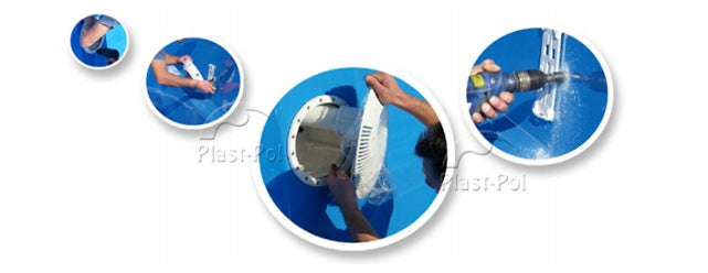 POOL 6,10 x 3,00 x 1,50 m WITH COMPLETE ACCESSORIES! Length 610 cm