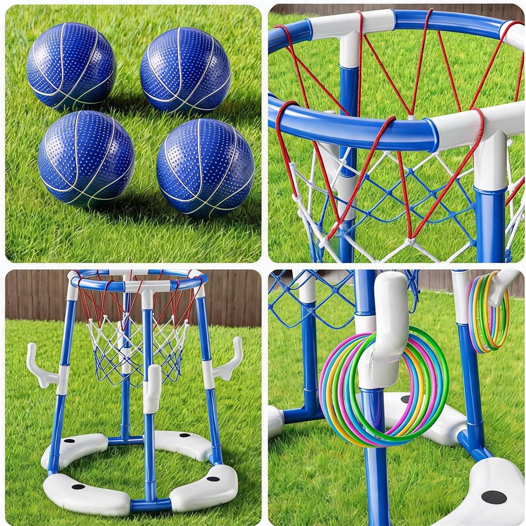 POOL BASKETBALL SET EASY INSTALLATION WITHOUT TOOLS STABLE STRUCTURE Kid's age 3＋ months