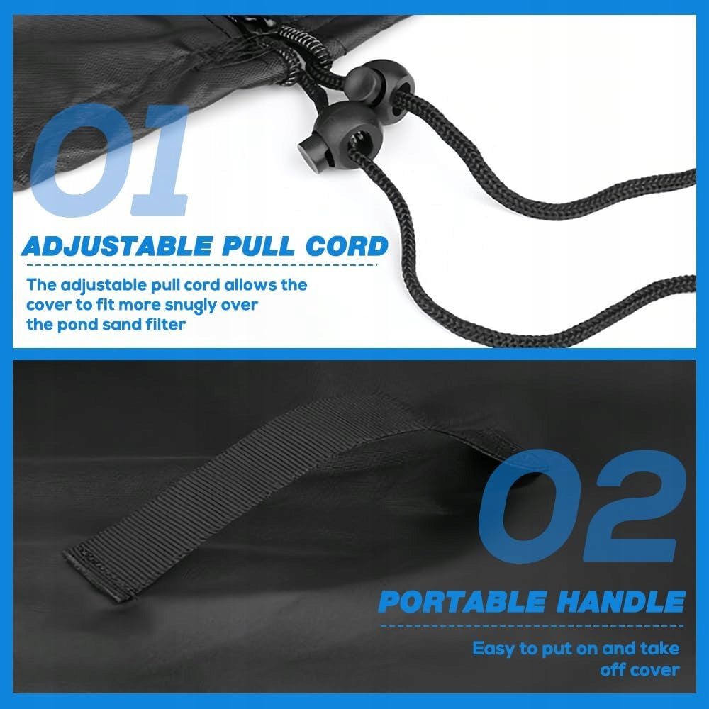 POOL PUMP COVER WATERPROOF PRACTICAL DURABLE AND ADJUSTABLE Manufacturer code POKROWIEC NA POMPĘ BASENOWĄ WODOODPORNY