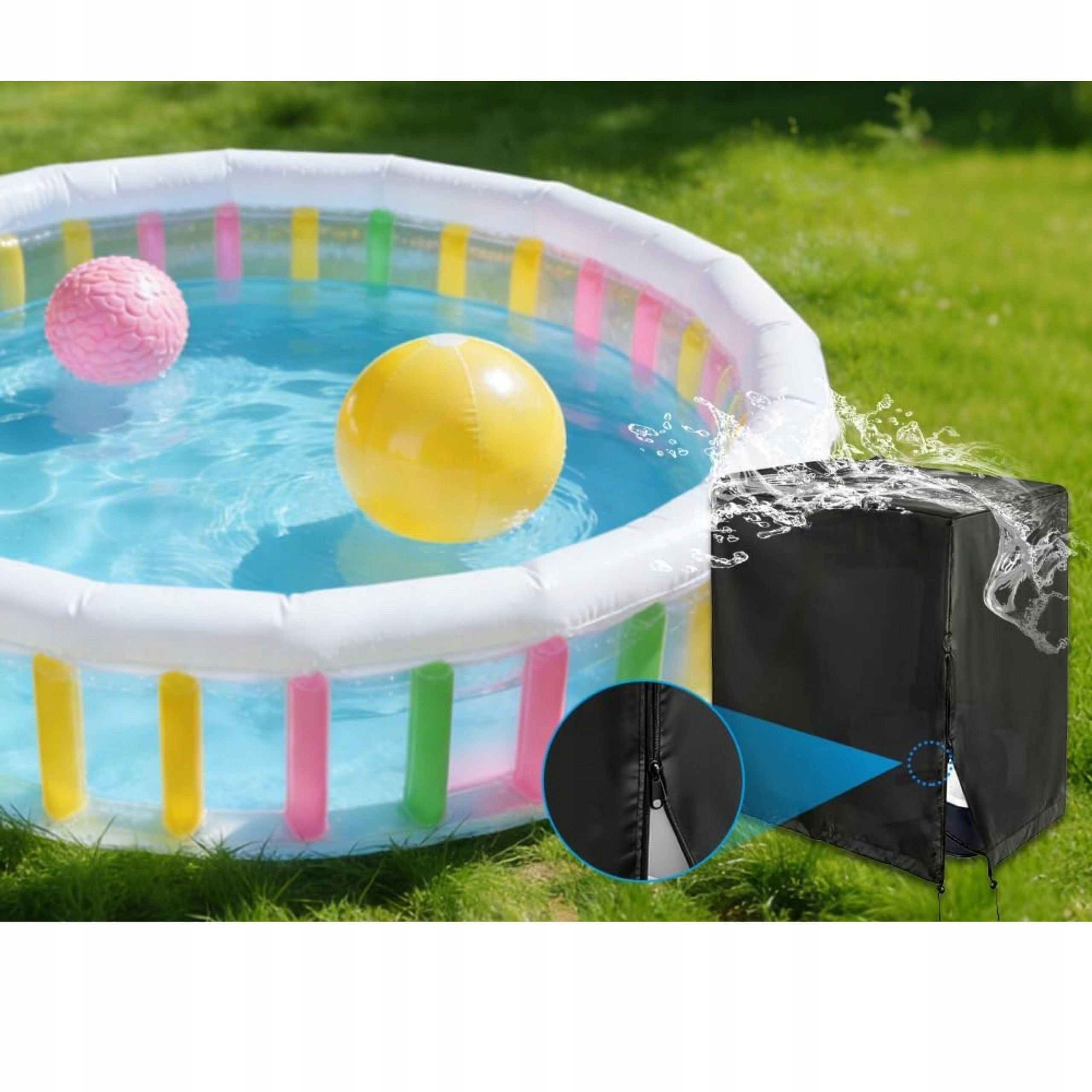 POOL PUMP COVER WATERPROOF PRACTICAL DURABLE AND ADJUSTABLE Packaging status original