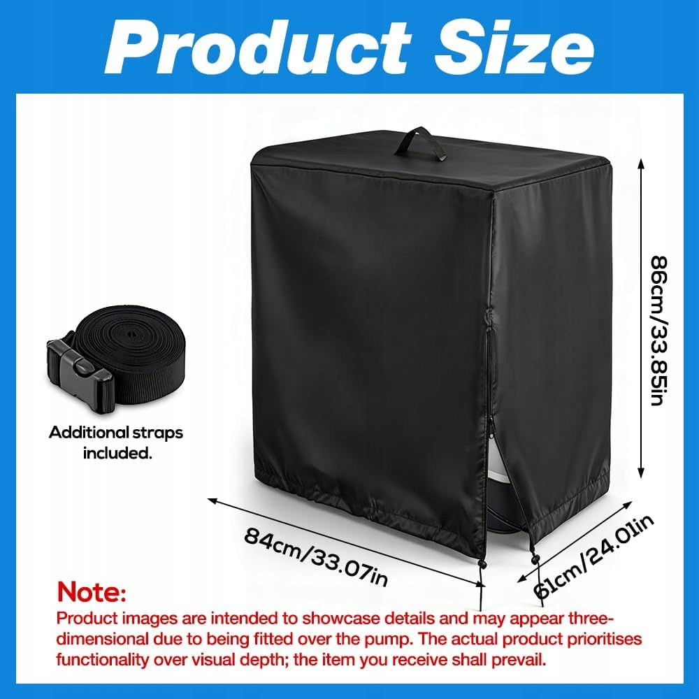 POOL PUMP COVER WATERPROOF PRACTICAL DURABLE AND ADJUSTABLE Packaging status original