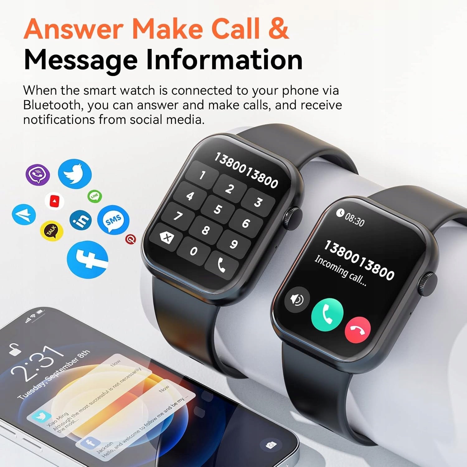 POOUNUR Smartwatch Y6 black Model Smart Watch