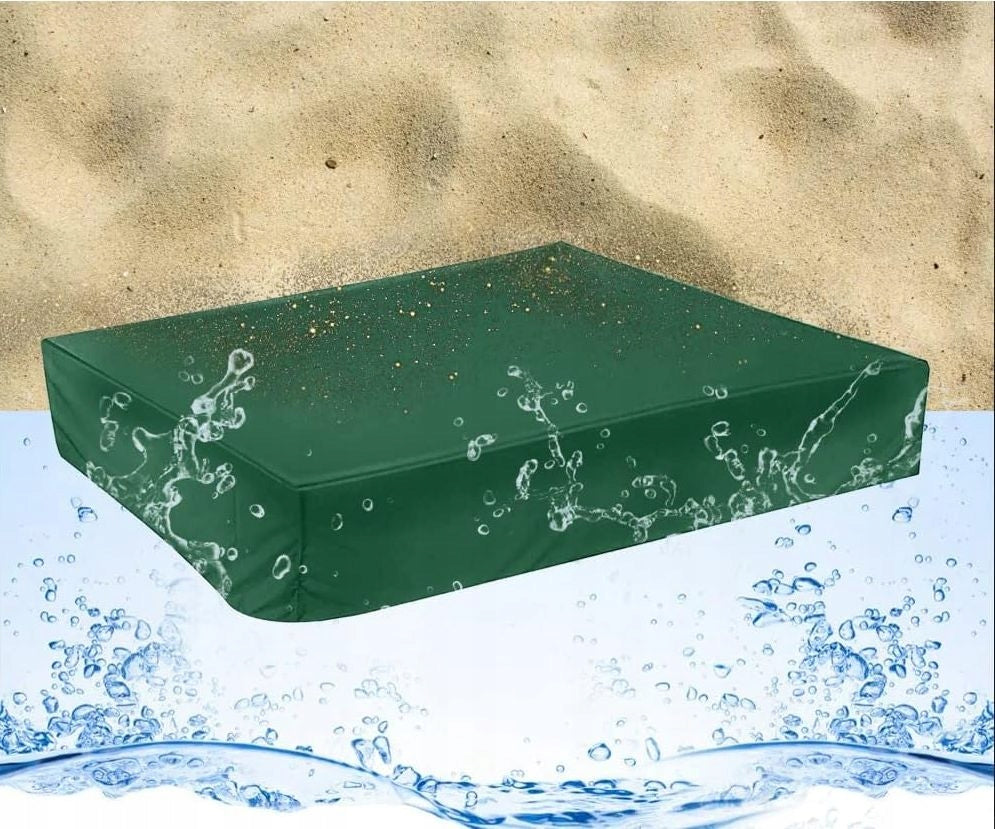 POROWIEC FOR SANDBOXES GARDEN COVER TARPAULIN FOR SANDBOXES 150X150X20 Color green