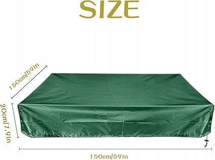 POROWIEC FOR SANDBOXES GARDEN COVER TARPAULIN FOR SANDBOXES 150X150X20 Manufacturer no brand
