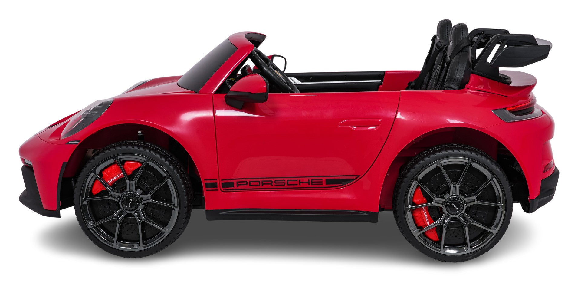 PORSCHE 911 GT3 2x280W Velour Seats Battery Car Color red