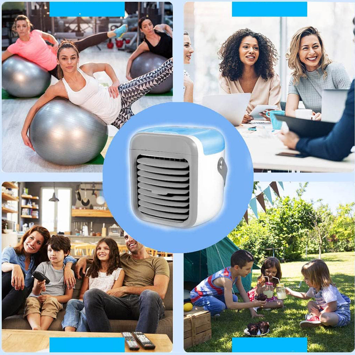PORTABLE AIR CONDITIONER, 3-SPEED PERSONAL STEAM COOLER, FOR DESK Brand no brand