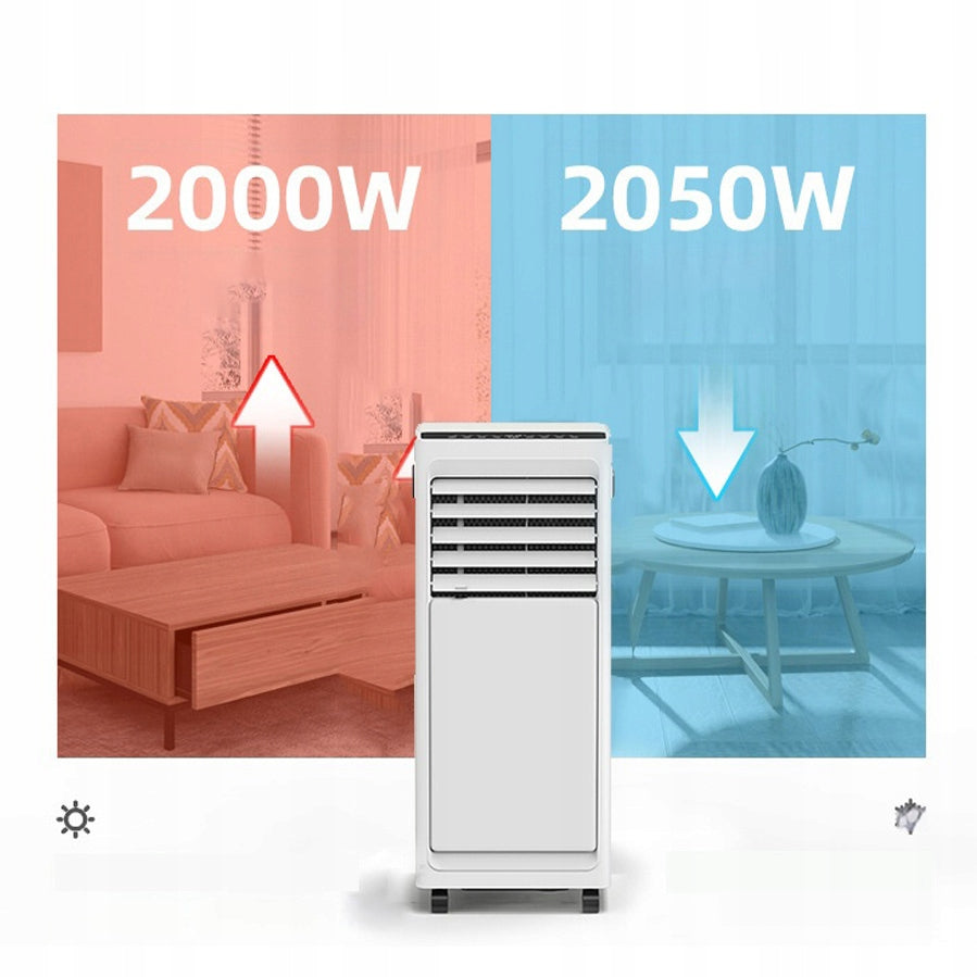 PORTABLE AIR CONDITIONER 9000 BTU FAST COOLING 2 GEAR 24H-TIMER QUIET Model HY90-9000