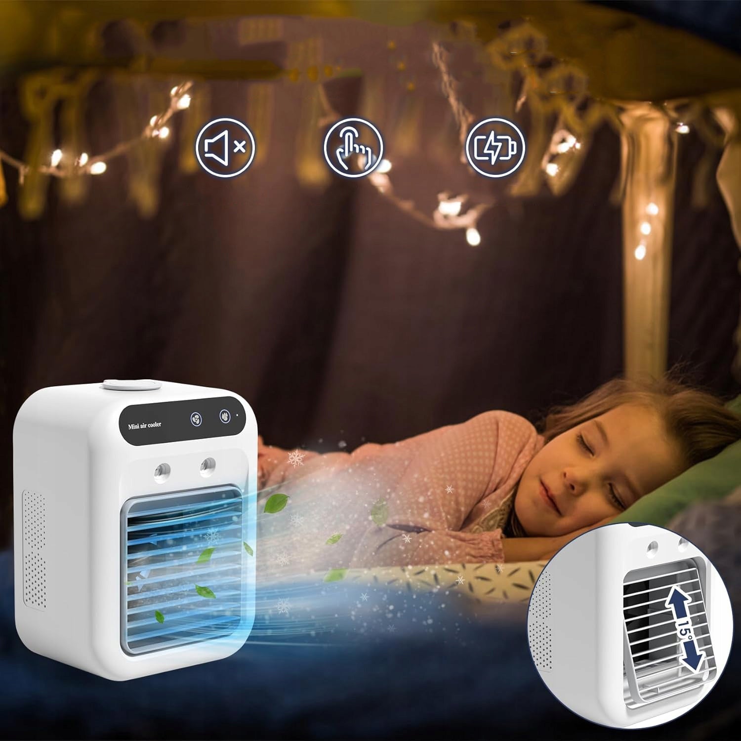 PORTABLE AIR CONDITIONER, AIR COOLER, MINI PORTABLE AIR CONDITIONER Power 25 W