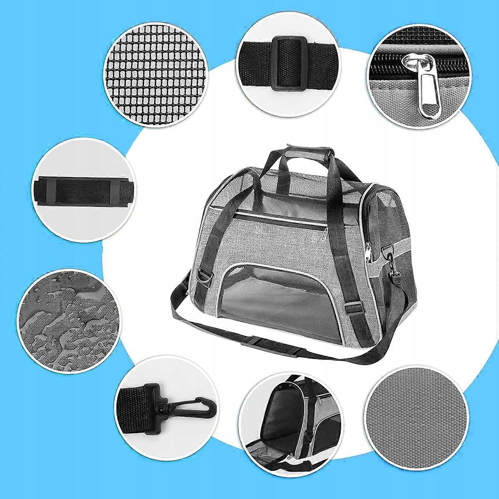 PORTABLE BACKPACK-TRANSPORTER FOR ANIMALS, DURABLE AND LARGE CAPACITY Brand no brand