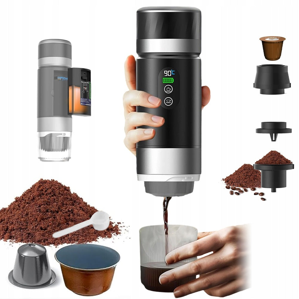 PORTABLE BATTERY OPERATED COFFEE MAKER LIVELY BATTERY 7500MAH