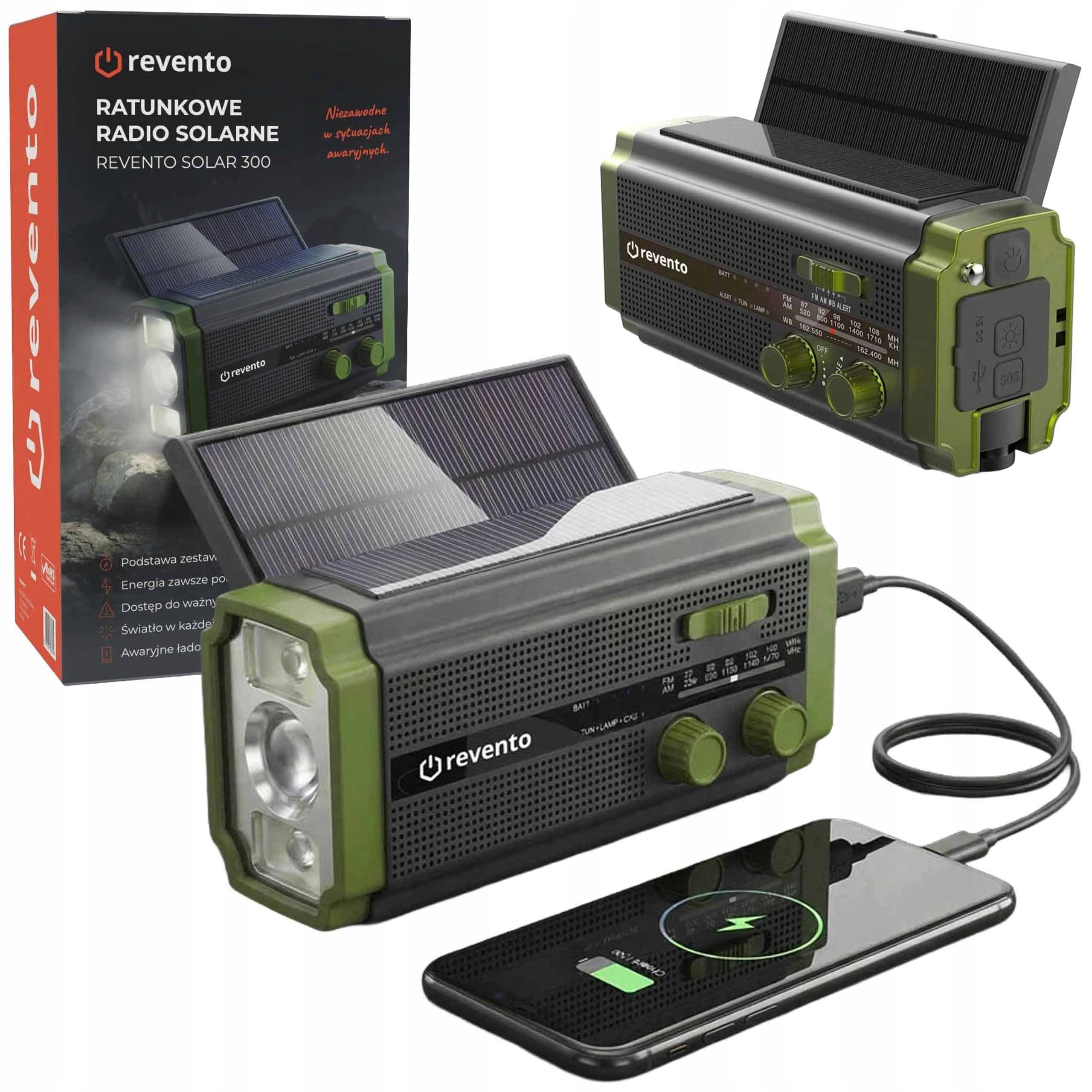 PORTABLE BATTERY-OPERATED RADIO SOLAR CRANK WITH POWERBANK BATTERY CRANK