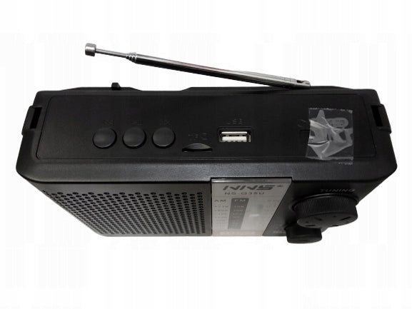 PORTABLE BATTERY RADIO USB/MICRO SD FLASHLIGHT Brand NNS