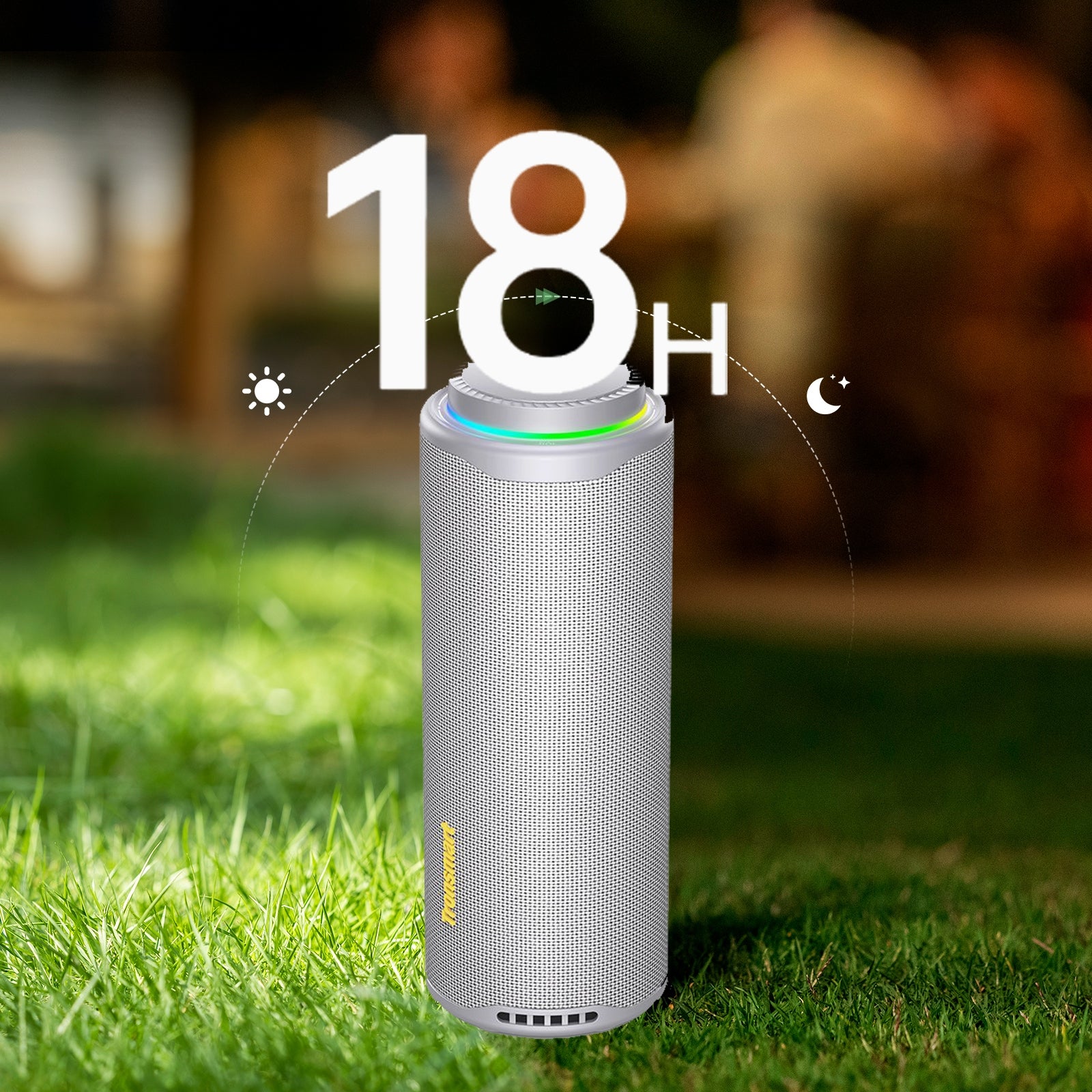 PORTABLE BLUETOOTH SPEAKER 5.3 WIRELESS 40W TRONSMART T8 Grey LED Packaging status original