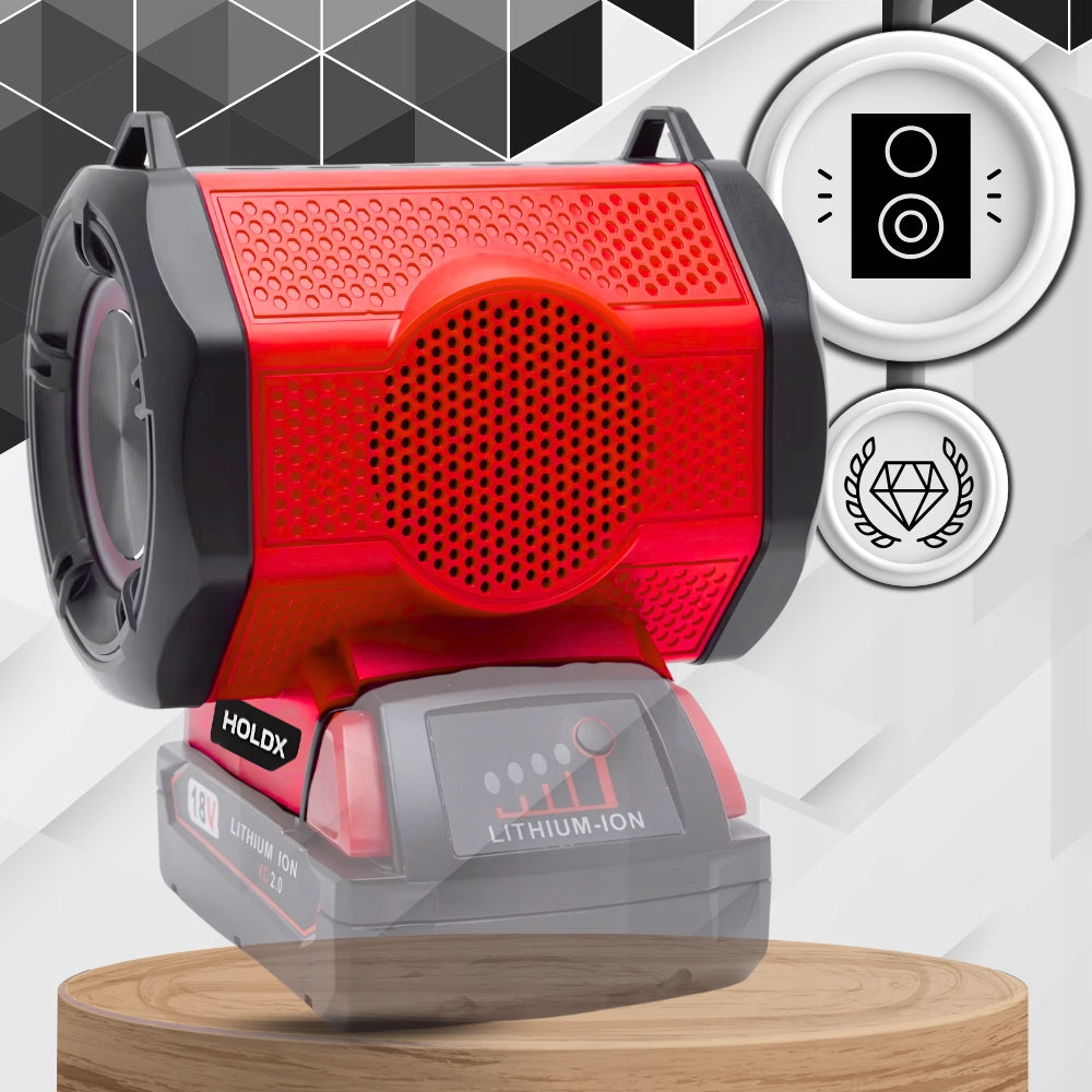 PORTABLE BLUETOOTH SPEAKER FOR MILWAUKEE 18V BATTERY FOR BUILDING STRONG Packaging status original