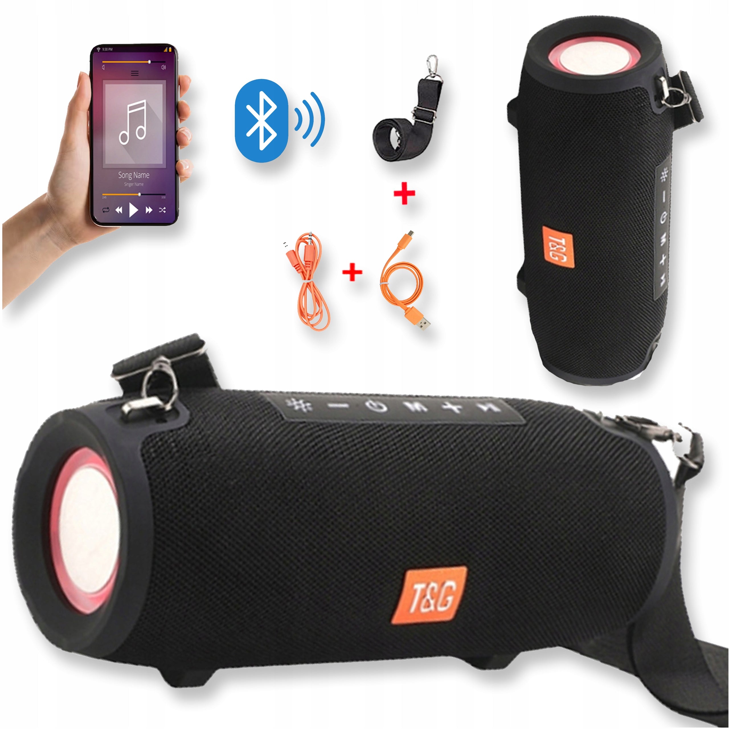 PORTABLE BLUETOOTH SPEAKER SMART WIRELESS BLACK MOBILE USB