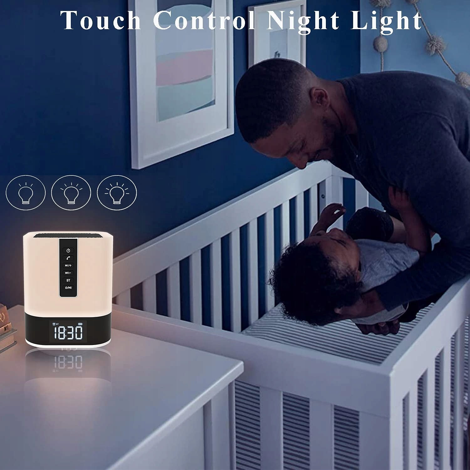 PORTABLE BLUETOOTH SPEAKER WITH LIGHT ALARM CLOCK LIGHT WamGame DY28S Manufacturer code DY28S