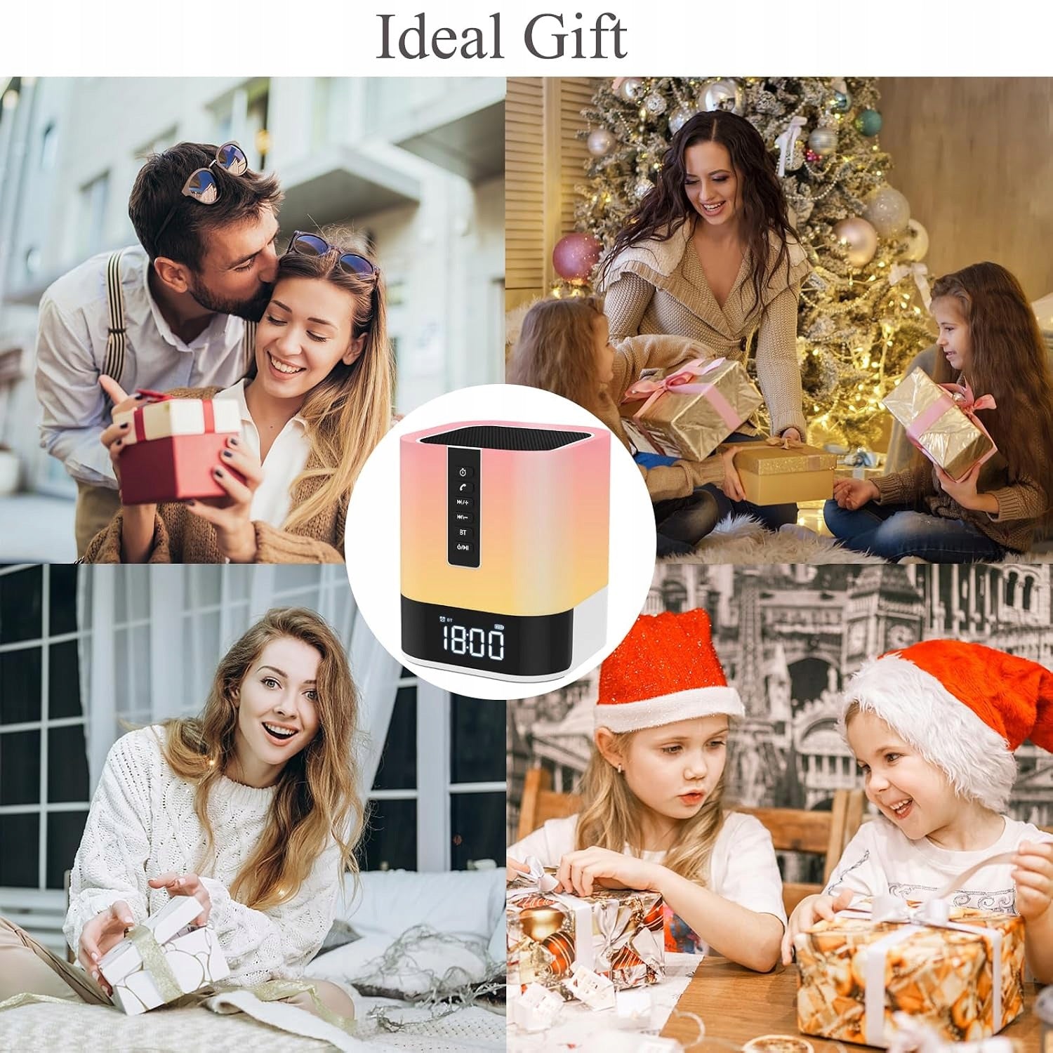 PORTABLE BLUETOOTH SPEAKER WITH LIGHT ALARM CLOCK LIGHT WamGame DY28S Packaging status original