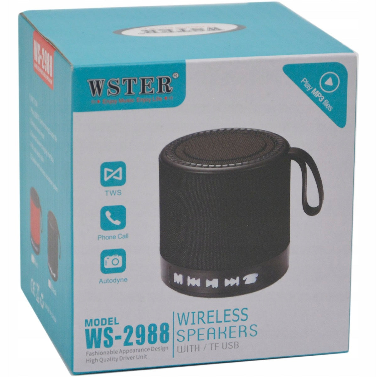 PORTABLE BLUETOOTH SPEAKER WSTER WS-887 - WIRELESS, FM RADIO Manufacturer code 5901271538894