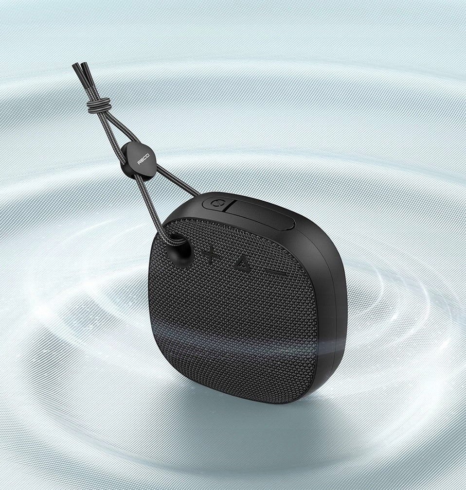PORTABLE BLUETOOTH WIRELESS SPEAKER 5W POWERFUL AKUMU WITH PENDANT RECCI EAN (GTIN) 6955482529188