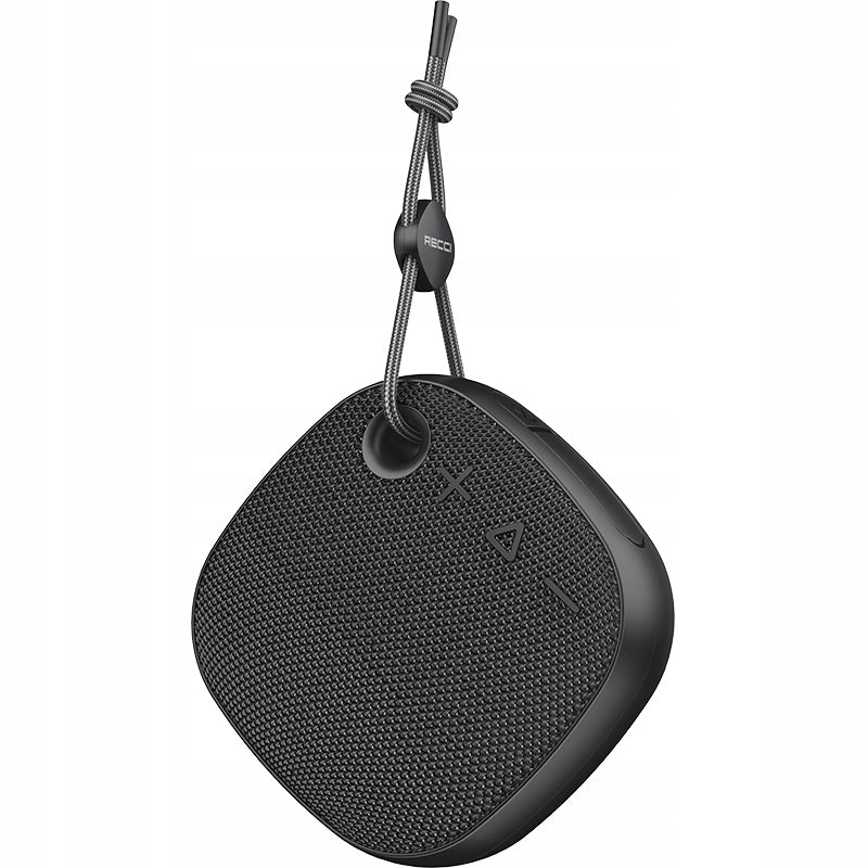PORTABLE BLUETOOTH WIRELESS SPEAKER 5W POWERFUL AKUMU WITH PENDANT RECCI Packaging status original