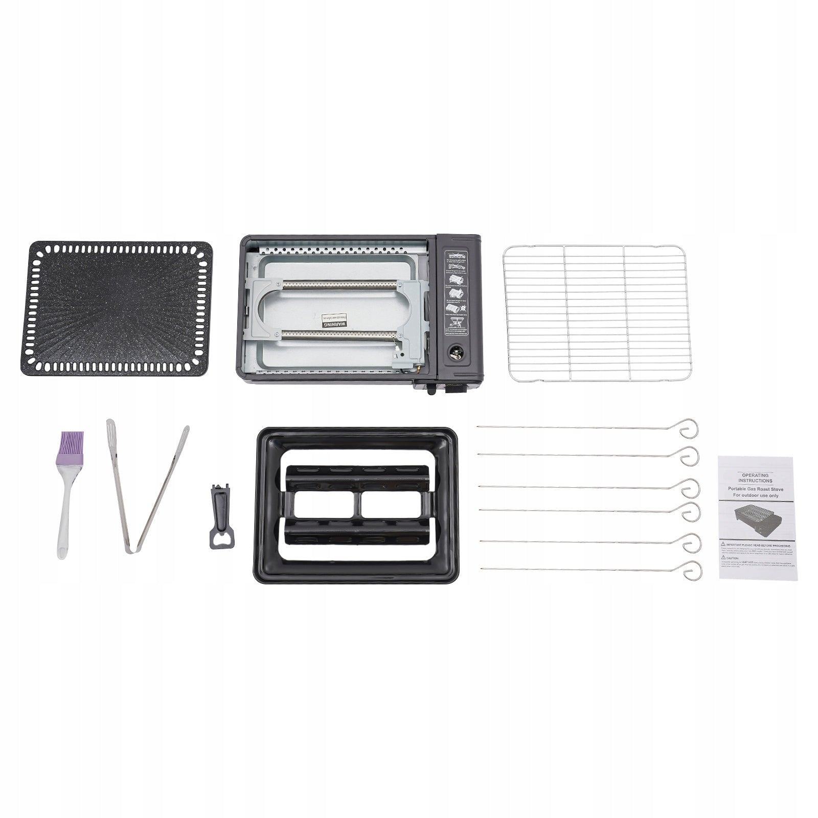 PORTABLE CAMPING GRILL GAS STOVE WINDPROOF WITH CASE FOR GRILL CAMPING Number of burners 1