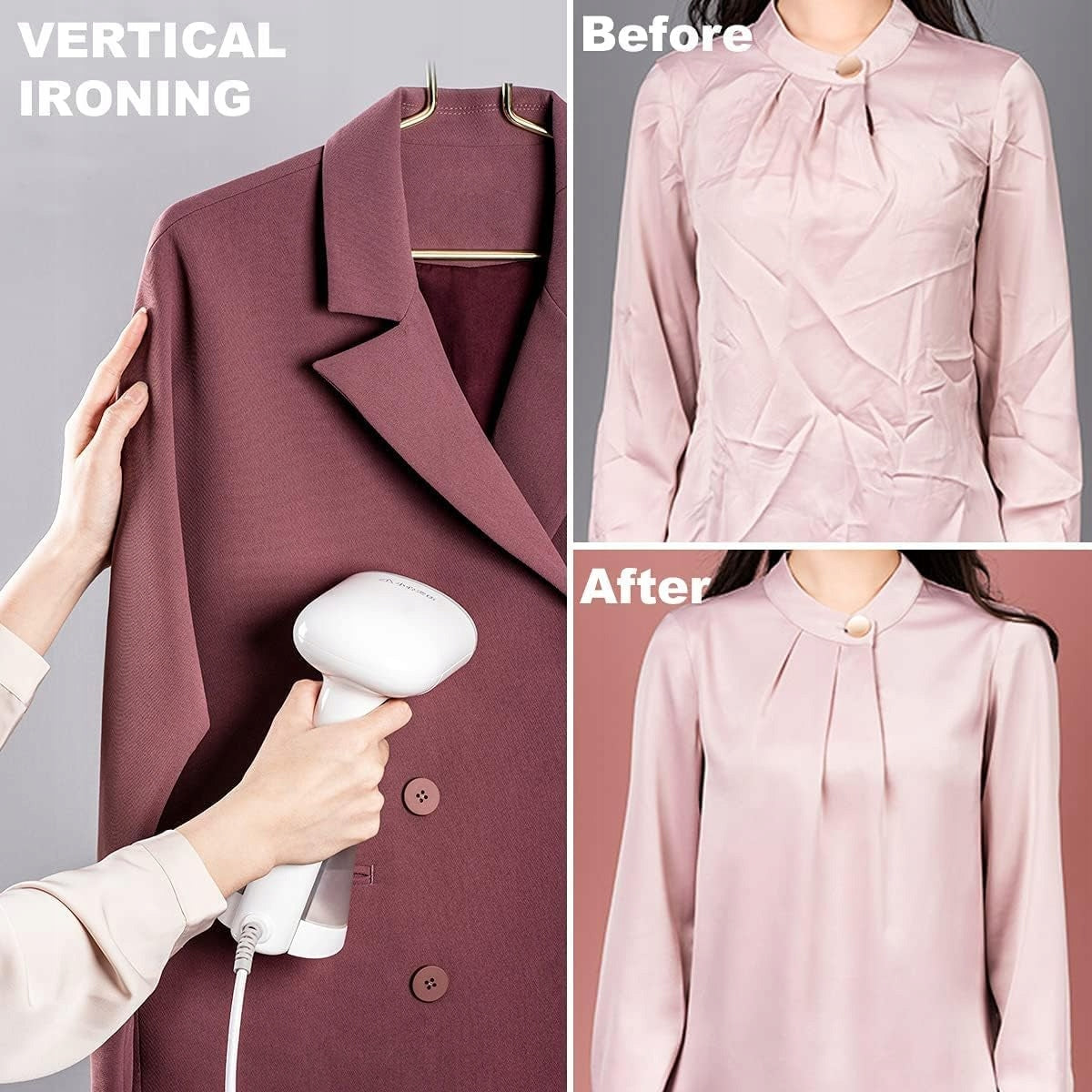 PORTABLE CLOTHES STEAMER CAPACITY 250ML 1400W Mioduro KG-1808 Manufacturer code AMZzzzz