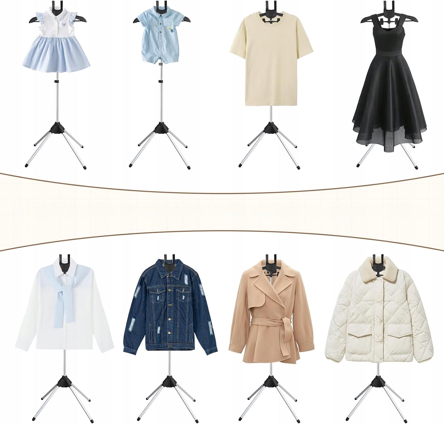 PORTABLE CLOTHES STEAMER RACK ADJUSTABLE HEIGHT MULTIFUNCTIONAL Product weight with unit packaging 0.613 kg