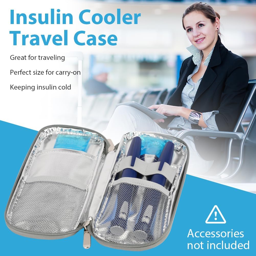 PORTABLE COOLING BOX FOR INSULIN COMPACT AND MULTIFUNCTIONAL GREY Medical device no