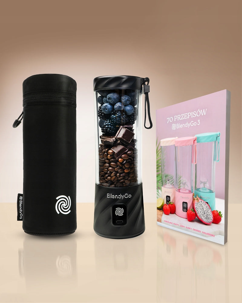 PORTABLE CUP BLENDER BlendyGo 3 WIRELESS 250W FOR SMOOTHIE Dominant color beige/brown