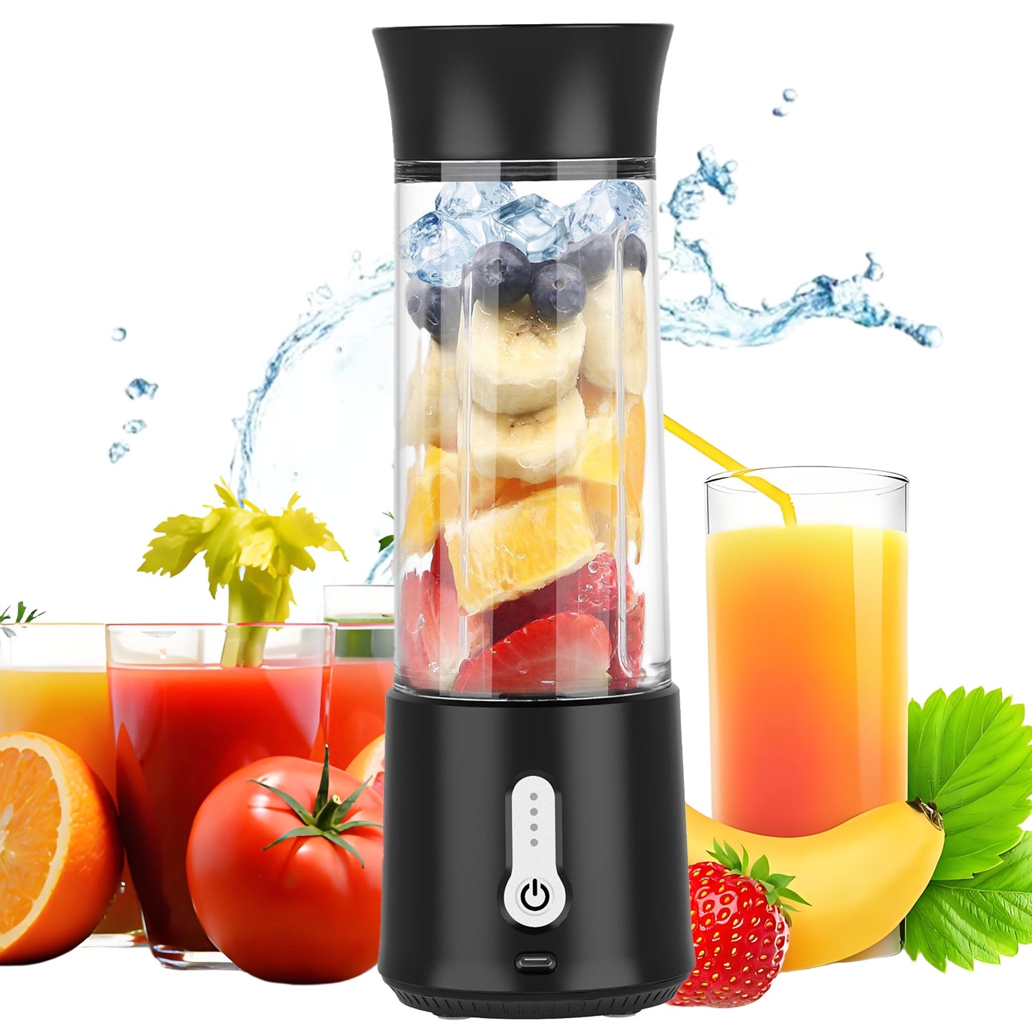 PORTABLE CUP BLENDER WIRELESS MIXER 500ML 4000MAH USB-C