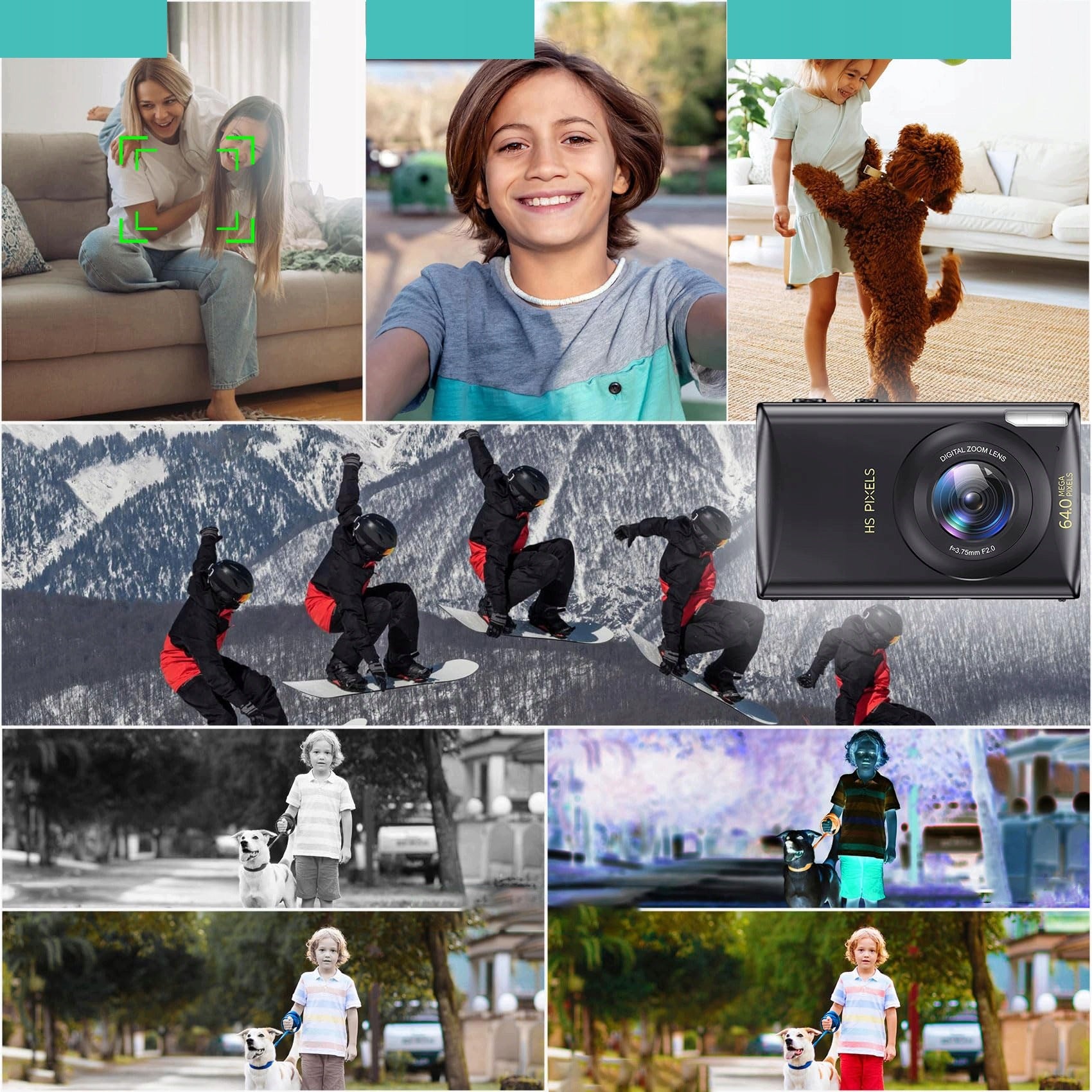 PORTABLE DIGITAL CAMERA 2.8'' AUTO FOCUS 4K 64MP 18X DIGITAL ZOOM 32G Brand Bedee