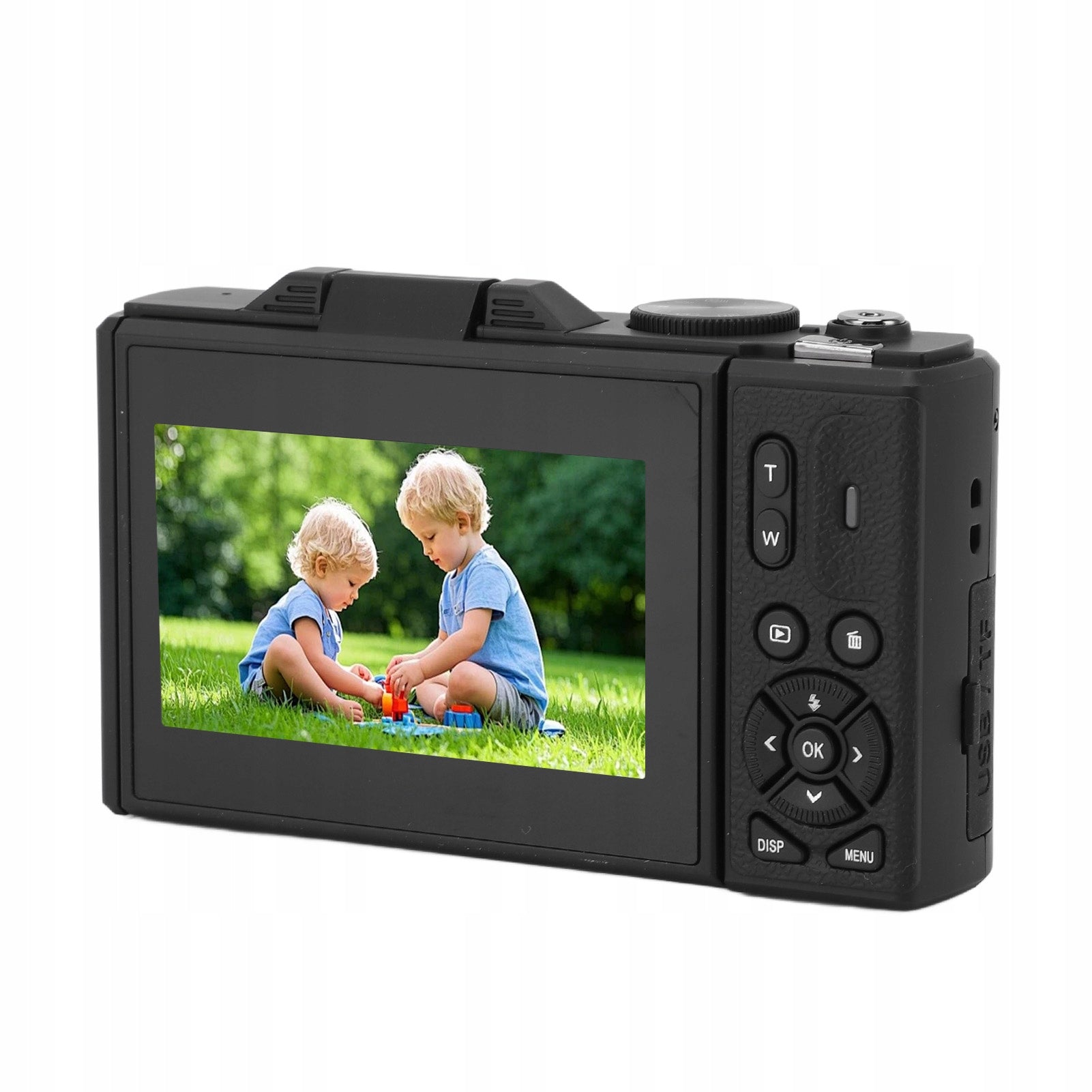PORTABLE DIGITAL CAMERA AUTOFOCUS 5K 75MP 18X DIGITAL ZOOM BLACK Packaging status original